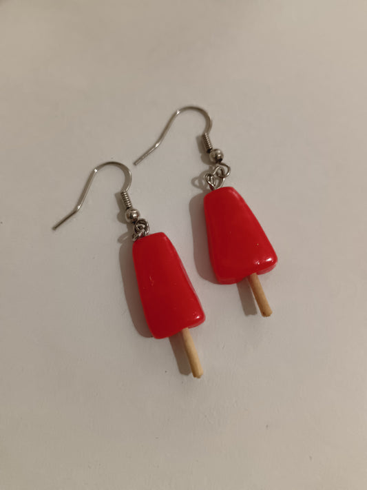 Boucles glaces rouges