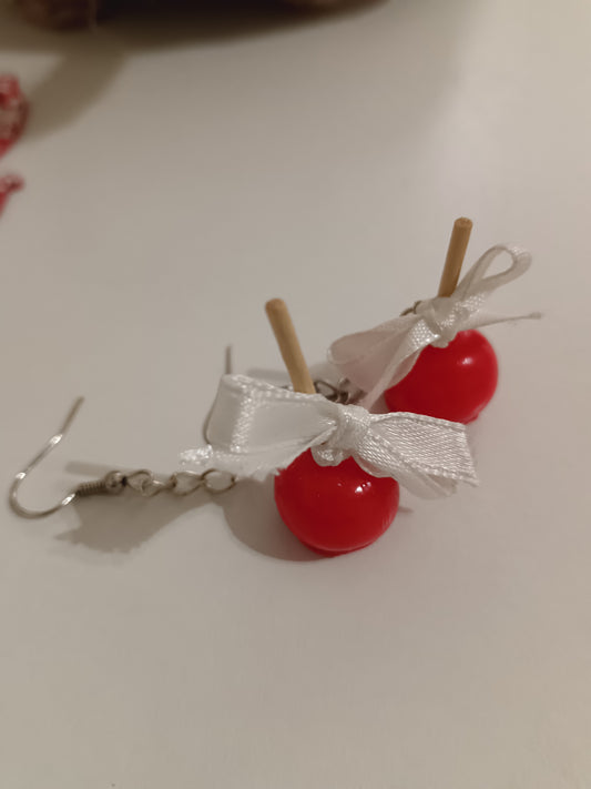 Boucles d oreilles pommes d'amour