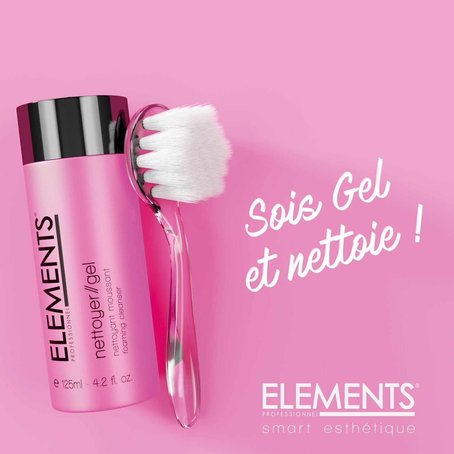 Gel nettoyant moussant Elements 125 ML